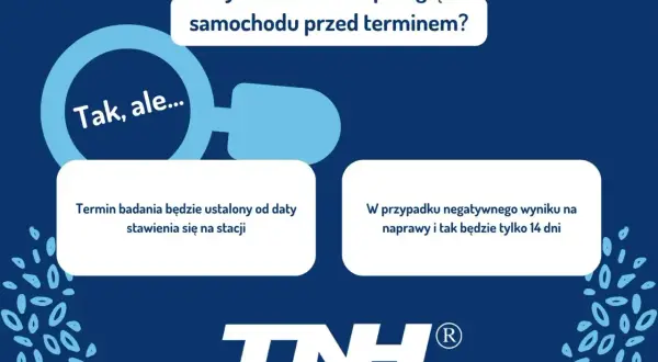 Czy można zrobić przegląd samochodu przed terminem? Tak, ale termin badania ustalany jest od daty wizyty. W przypadku negatywnego wyniku, na naprawy masz 14 dni.