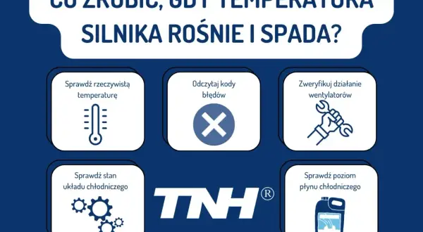 Co zrobić, gdy temperatura silnika rośnie i spada? Sprawdź termometr, kody błędów, wentylatory, układ chłodzenia i poziom płynu.