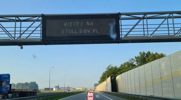 Na autostradzie znak informuje: "Więcej na etoll.gov.pl". To miejsce, gdzie dowiesz się, co to jest winieta i jak ją kupić.